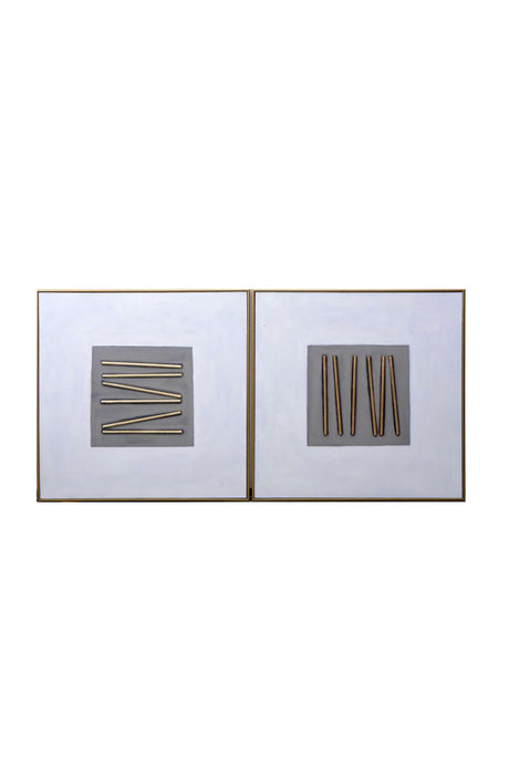   Modern European furniture - Abstract Canvas Art Set (2) - www.oroa.com | Oroa.com