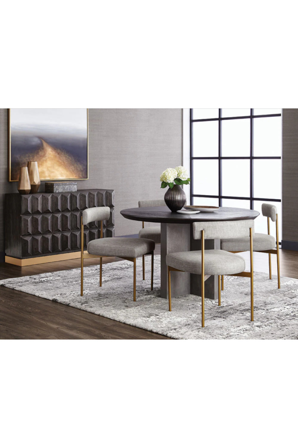   Modern European furniture - Contemporary Abstract Art with Gold Frame - www.oroa.com | Oroa.com
