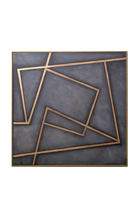   Modern European furniture - Gold Lines Framed Art - www.oroa.com | Oroa.com