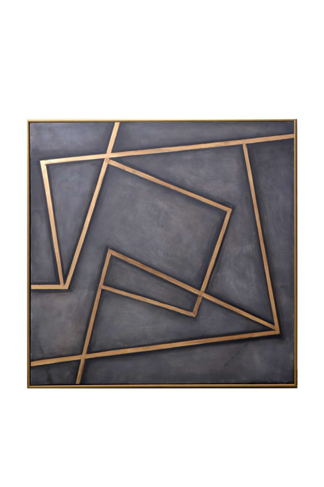 Modern European furniture - Gold Lines Framed Art - www.oroa.com