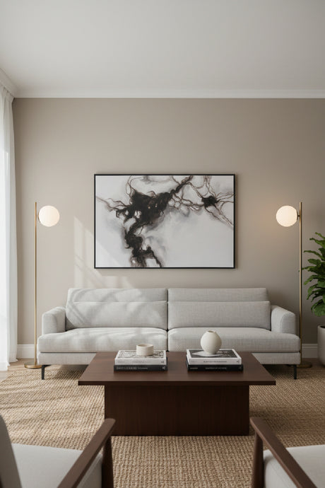   Modern European furniture - Greyscale Canvas Wall Art - www.oroa.com | Oroa.com