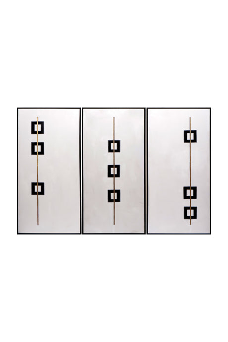   Modern European furniture - Minimalist Abstract Wall Art Set of 3 - www.oroa.com | Oroa.com