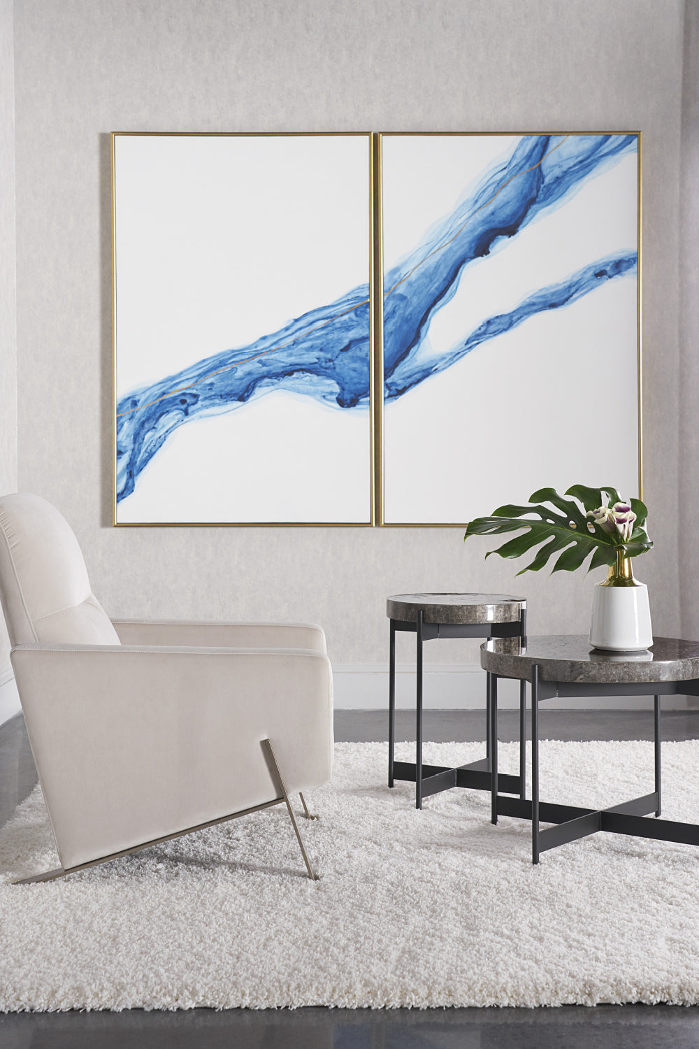   Modern European furniture - Modern Abstract Wall Art Set (2) - www.oroa.com | Oroa.com