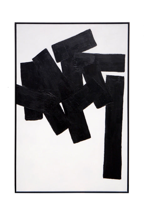   Modern European furniture - Black Abstract Painting - www.oroa.com | Oroa.com
