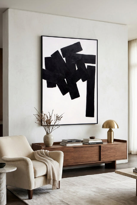   Modern European furniture - Black Abstract Painting - www.oroa.com | Oroa.com