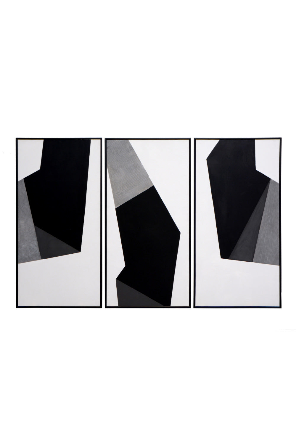   Modern European furniture - Contemporary Geometric Triptych Art Set (3) - www.oroa.com | Oroa.com