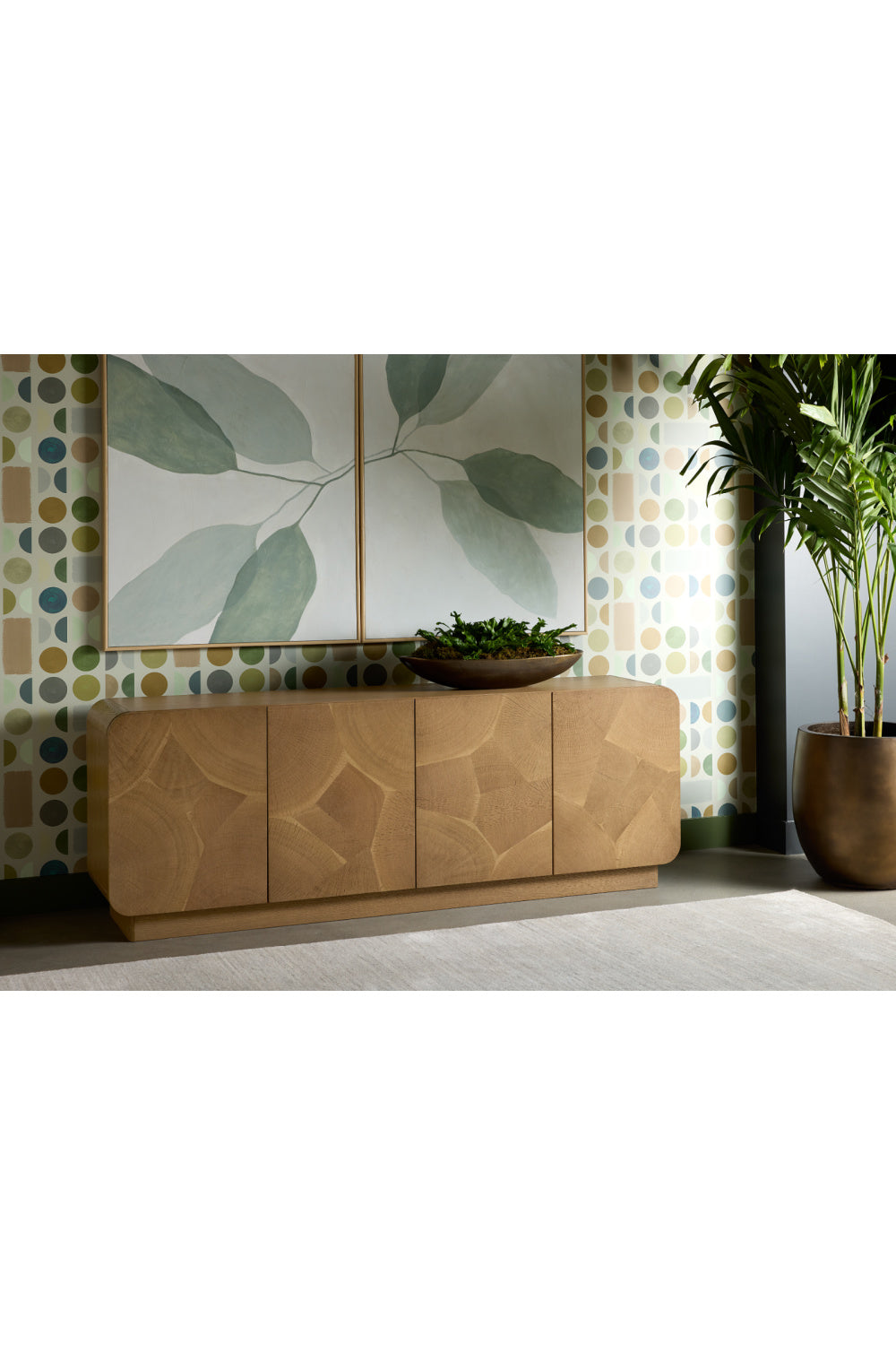   Modern European furniture - Green Leaves Painting Set (2) - www.oroa.com | Oroa.com