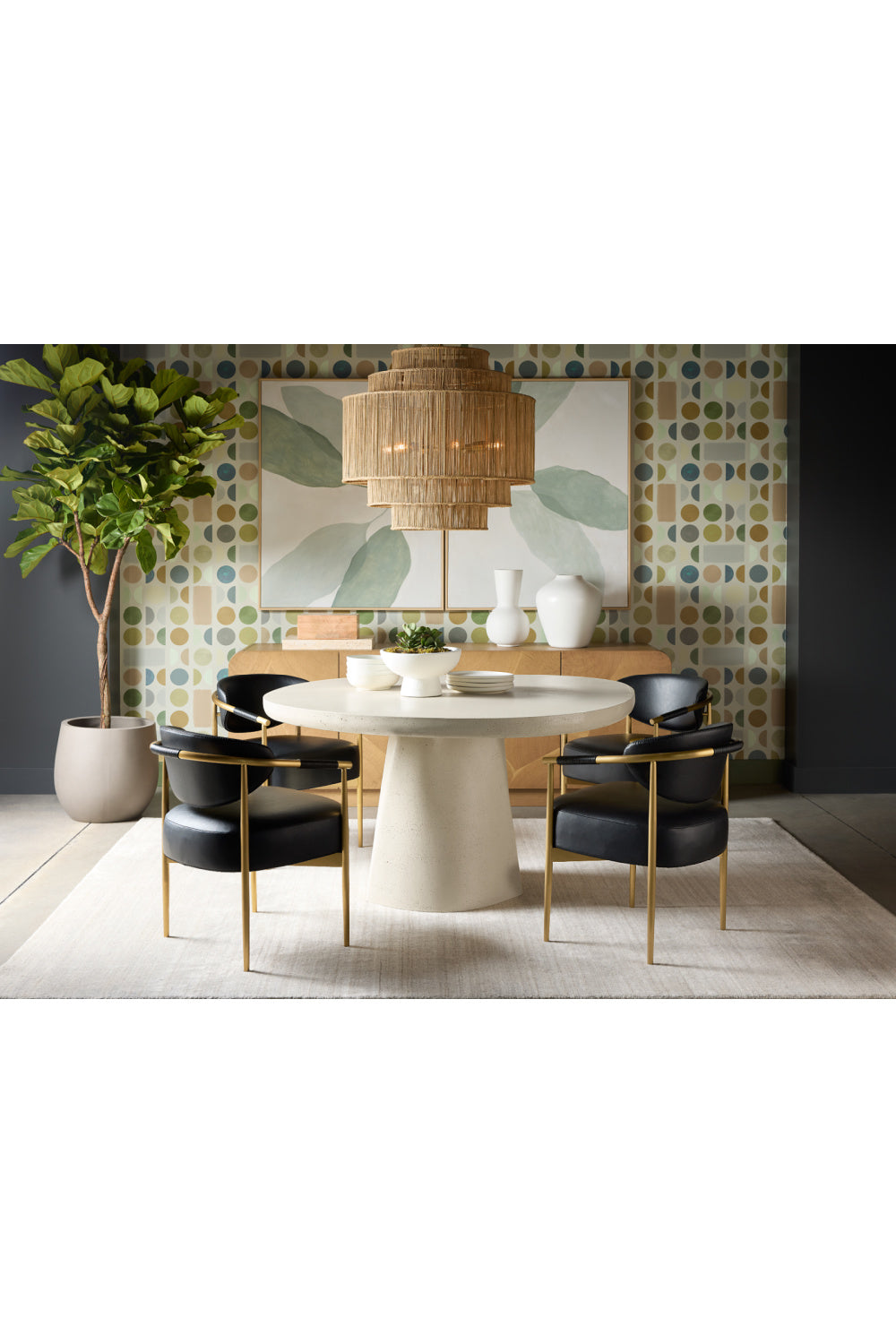   Modern European furniture - Green Leaves Painting Set (2) - www.oroa.com | Oroa.com