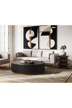   Modern European furniture - Black Abstract Modern Art Set (2) - www.oroa.com | Oroa.com