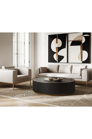   Modern European furniture - Black Abstract Modern Art Set (2) - www.oroa.com | Oroa.com