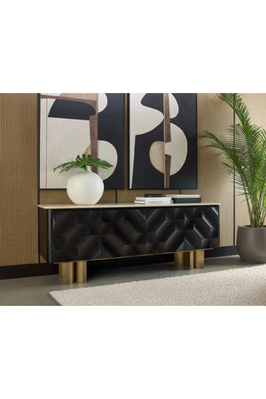   Modern European furniture - Black Abstract Modern Art Set (2) - www.oroa.com | Oroa.com