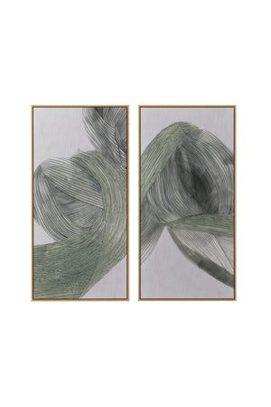   Modern European furniture - Minimalist Linear Abstract Wall Art Set (2) - www.oroa.com | Oroa.com