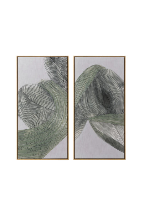   Modern European furniture - Minimalist Linear Abstract Wall Art Set (2) - www.oroa.com | Oroa.com