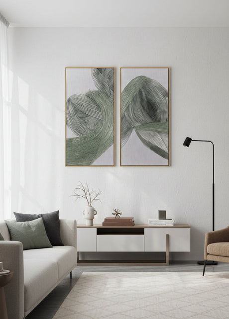   Modern European furniture - Minimalist Linear Abstract Wall Art Set (2) - www.oroa.com | Oroa.com