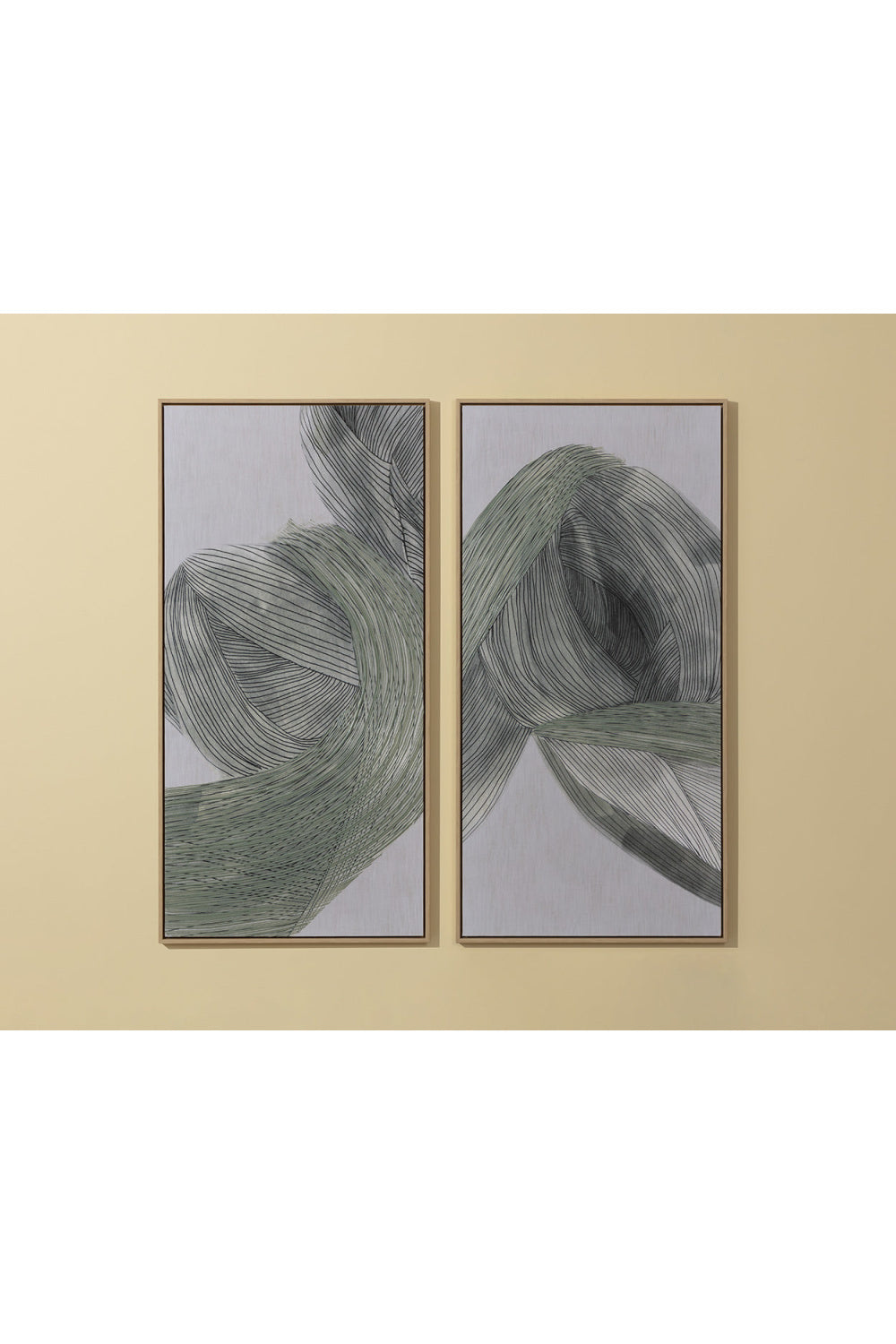   Modern European furniture - Minimalist Linear Abstract Wall Art Set (2) - www.oroa.com | Oroa.com