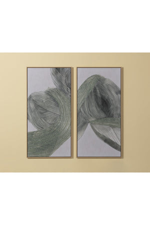   Modern European furniture - Minimalist Linear Abstract Wall Art Set (2) - www.oroa.com | Oroa.com