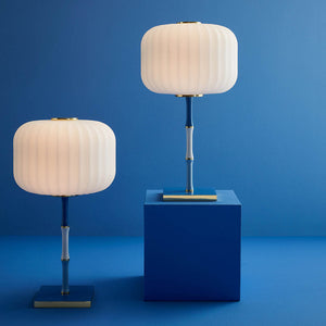   Fluted Glass Rechargeable Table Lamp | Oroa.com