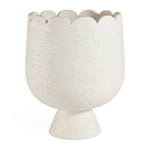   Textured White Concrete Planter | Oroa.com