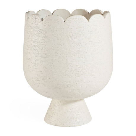   Textured White Concrete Planter | Oroa.com