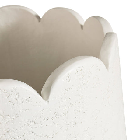   Textured White Concrete Planter | Oroa.com