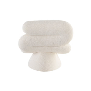   Tube-Shaped Bouclé Chaise Lounge | Oroa.com