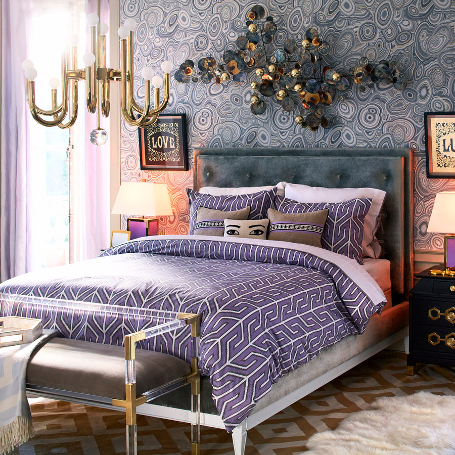   Gray Velvet Bench | Oroa.com