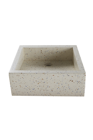   Square Terrazzo Bathroom Sink | Oroa.com