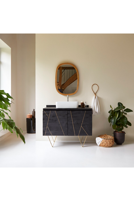   Solid Mango Vanity Cabinet | Oroa.com