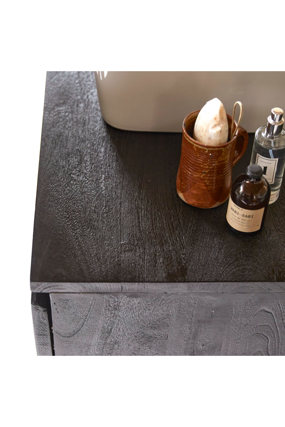   Solid Mango Vanity Cabinet | Oroa.com