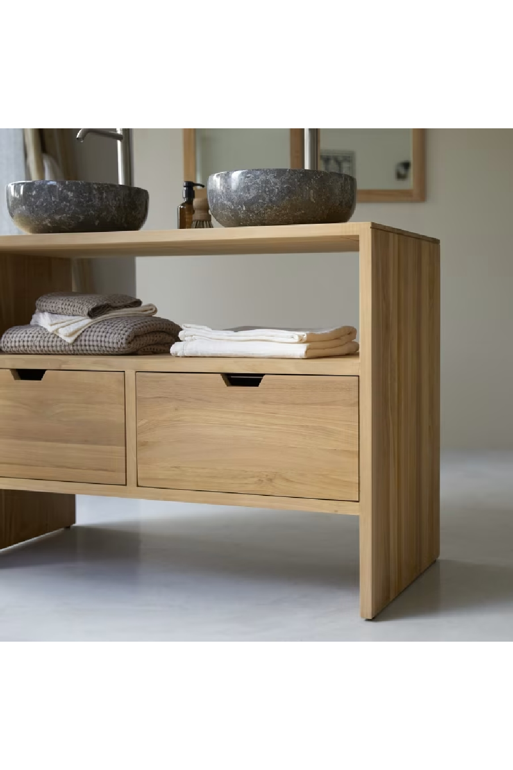   Solid Teak Vanity Unit | Oroa.com