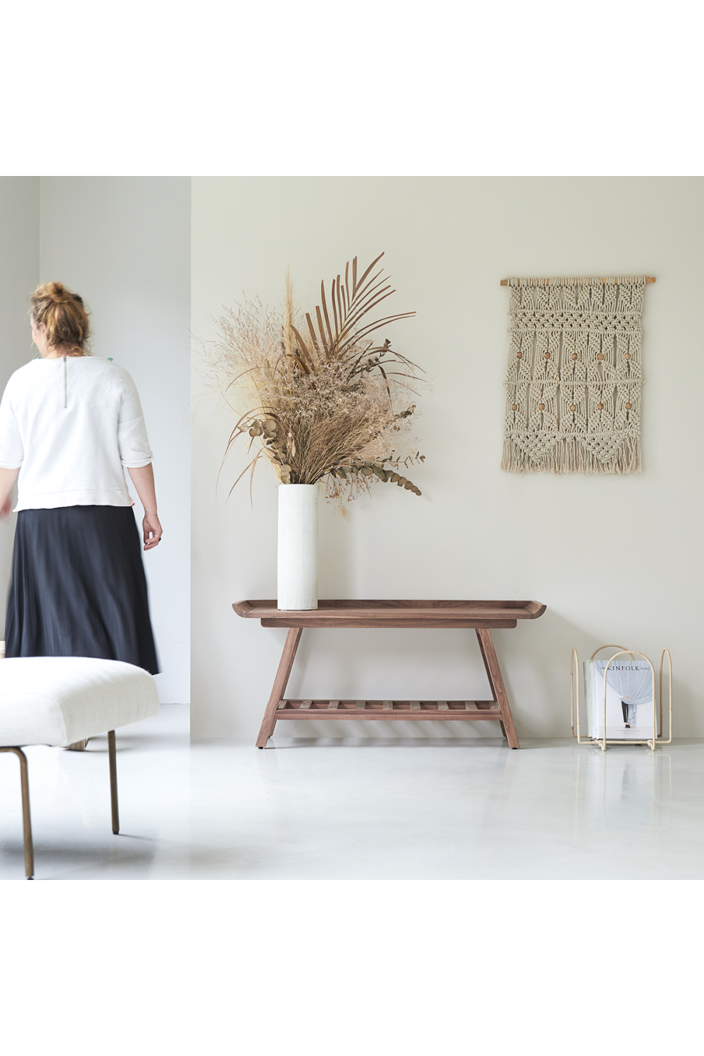   Solid Walnut Console Table | Oroa.com