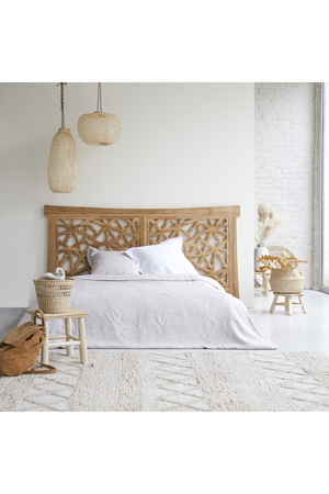   Solid Teak King Headboard 83" | Oroa.com