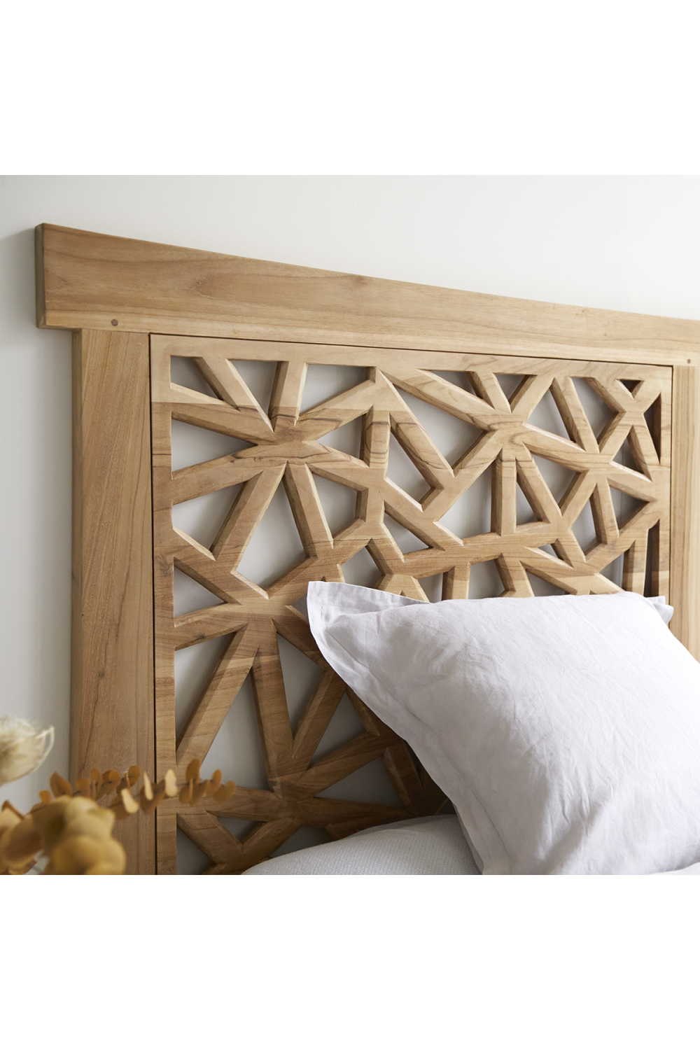   Solid Teak King Headboard 83" | Oroa.com