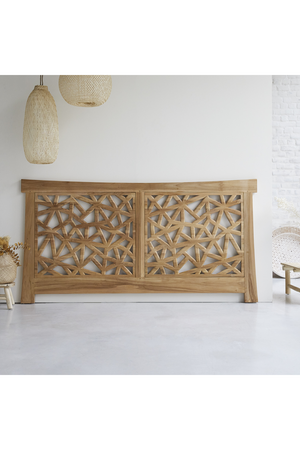   Solid Teak King Headboard 83" | Oroa.com