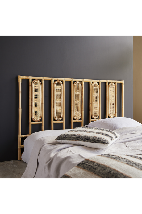   Caned Rattan Queen Headboard 63" | Oroa.com