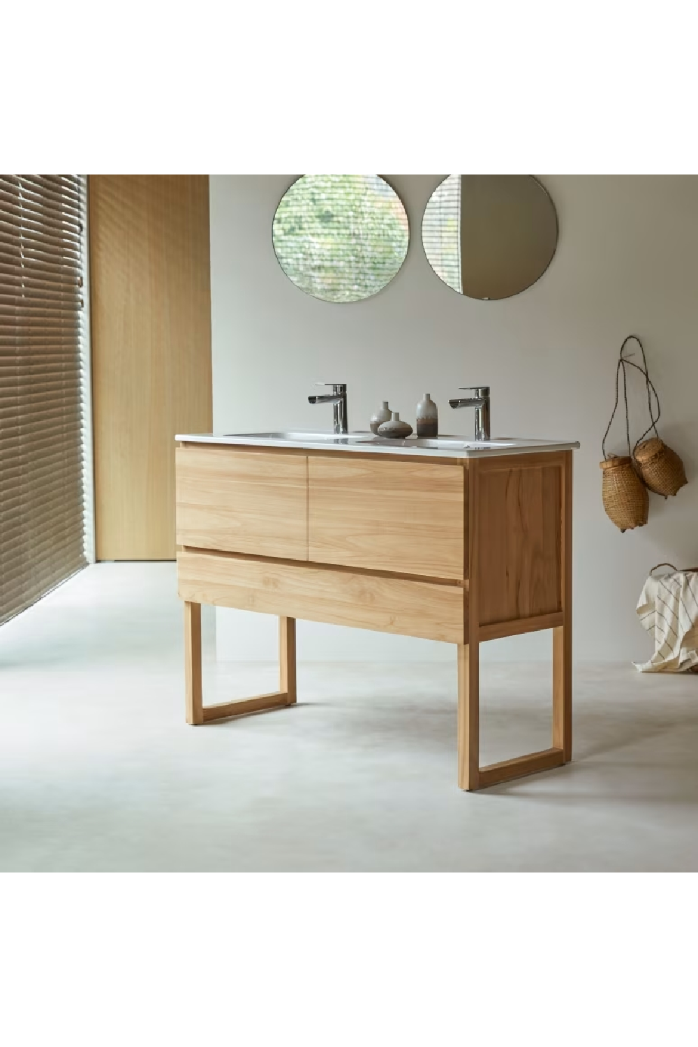   Ceramic Sink Bathroom Cabinet | Oroa.com