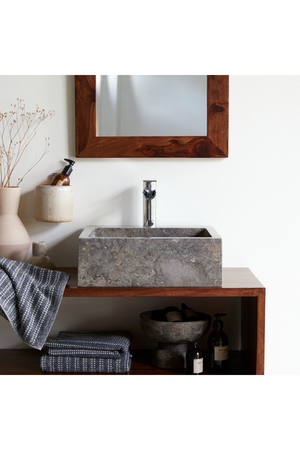   Gray Marble Bathroom Sink | Oroa.com