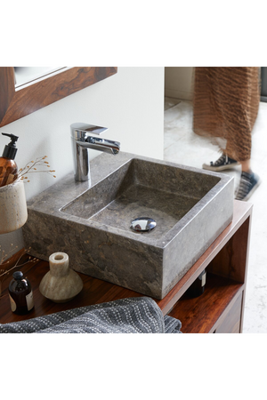   Gray Marble Bathroom Sink | Oroa.com