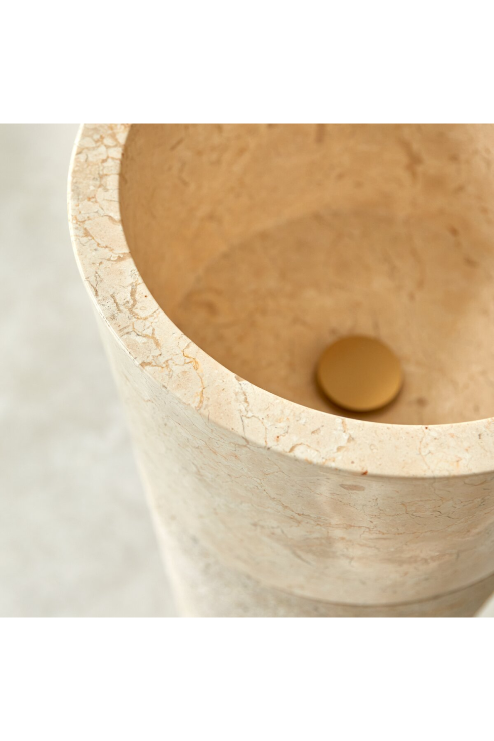   Cream Marble Conical Sink | Oroa.com