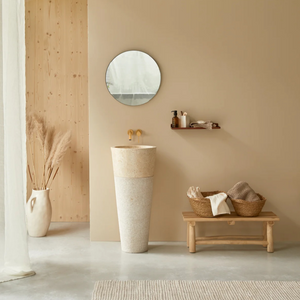   Cream Marble Conical Sink | Oroa.com