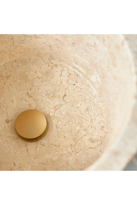   Cream Marble Conical Sink | Oroa.com