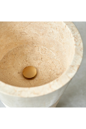   Cream Marble Conical Sink | Oroa.com