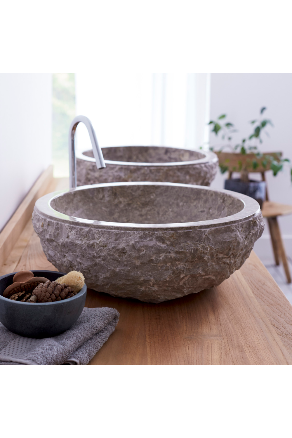   Gray Marble Bathroom Sink | Oroa.com