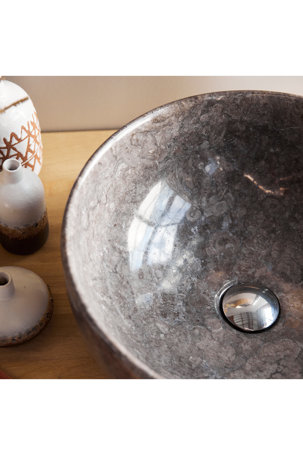  Gray Marble Bathroom Sink | Oroa.com