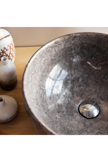   Gray Marble Bathroom Sink | Oroa.com