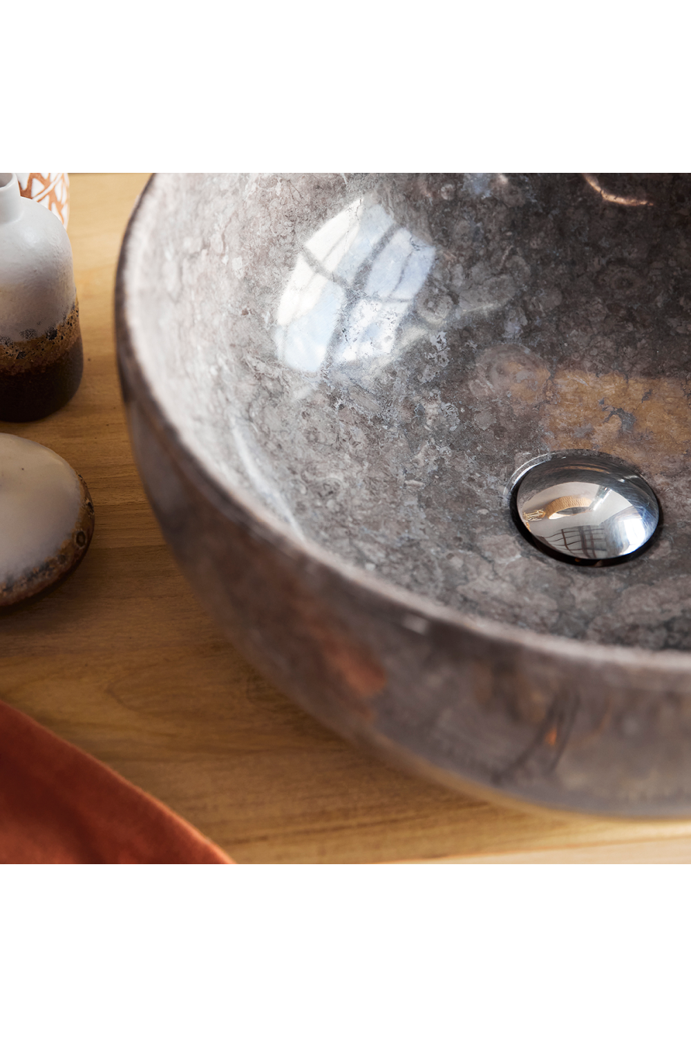   Gray Marble Bathroom Sink | Oroa.com