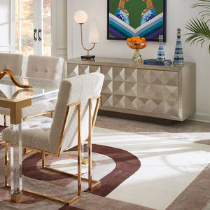  Nickel-Plated Faceted Sideboard | Oroa.com