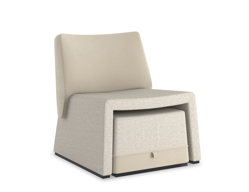   Suede Square-Back Side Chair | Oroa.com