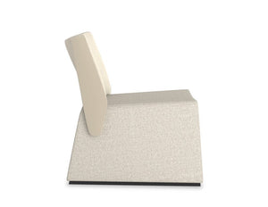   Suede Square-Back Side Chair | Oroa.com