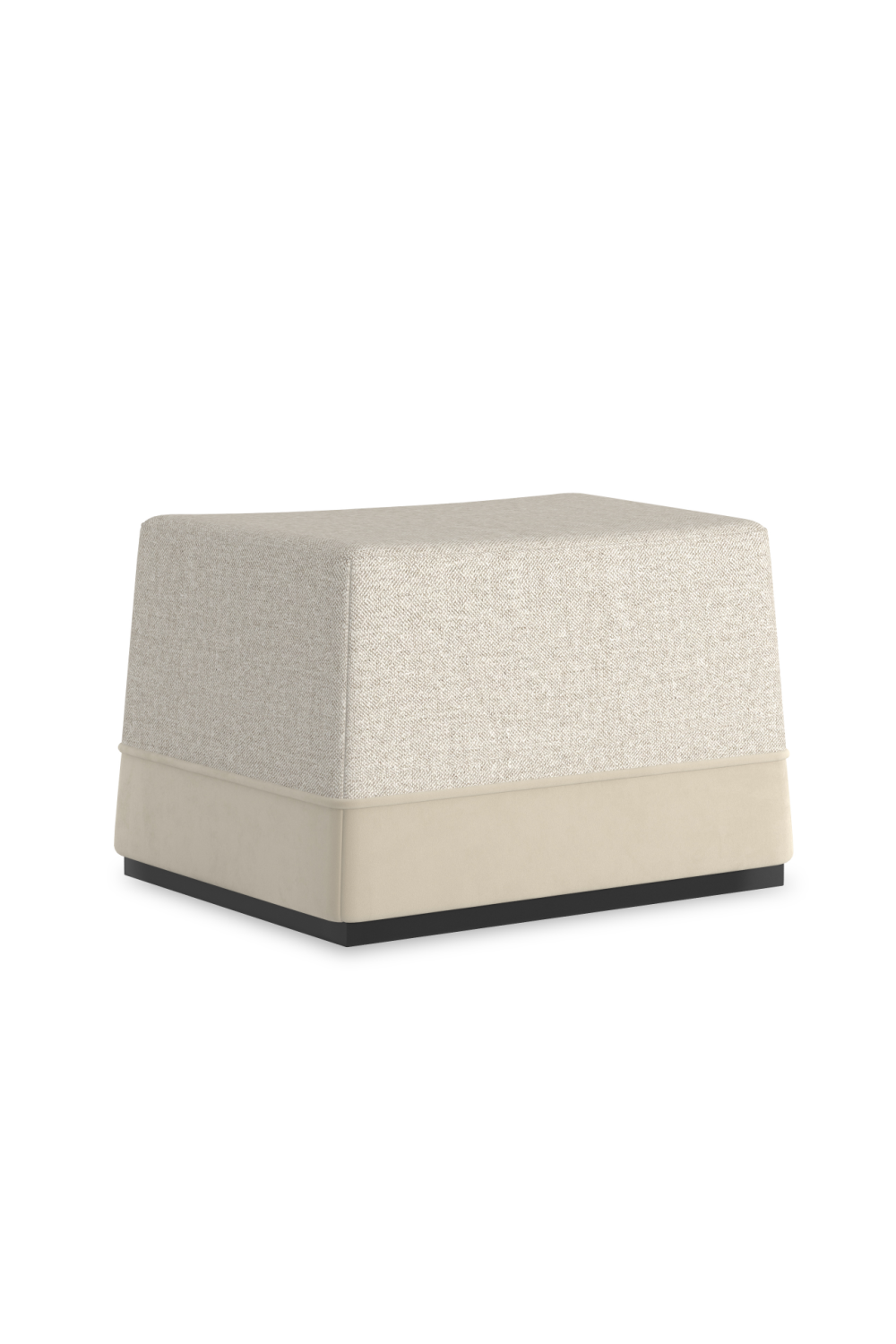   Gray Tweed Ottoman | Oroa.com